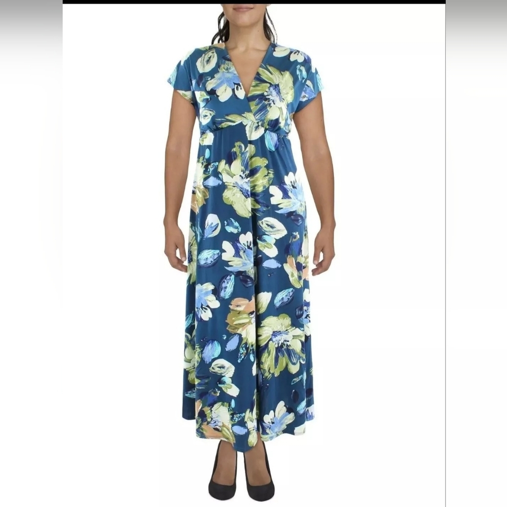 24Seven Printed Long Maxi Dress